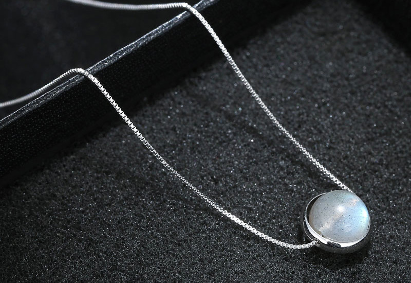 Fashion Silver Color Round Shape Decoratd Necklace,Pendants