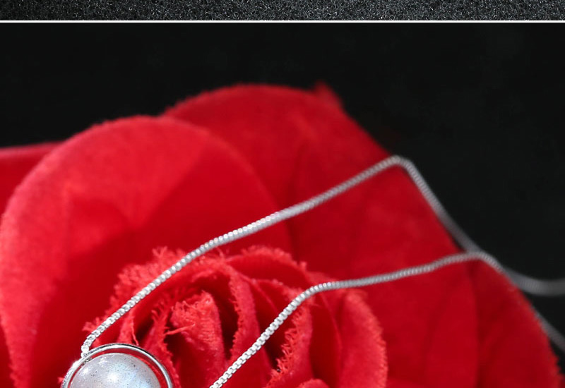 Fashion Silver Color Round Shape Decoratd Necklace,Pendants