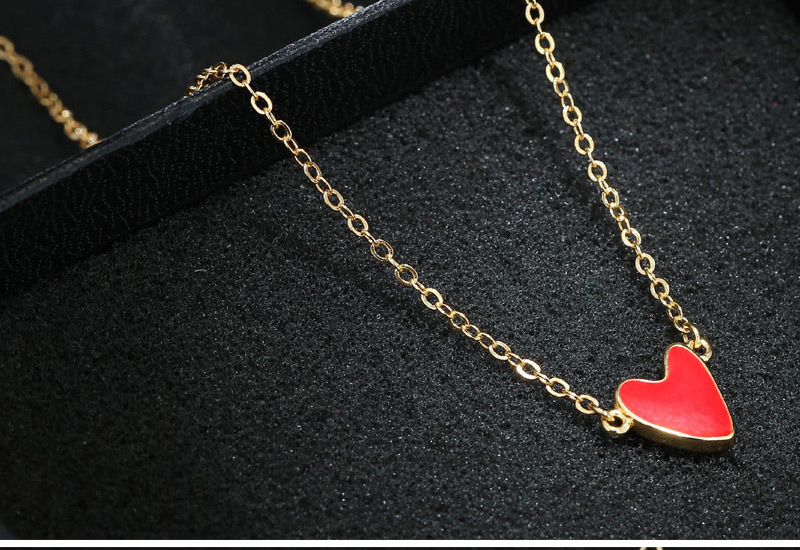 Fashion Red Heart Shape Decorated Nacklace,Pendants