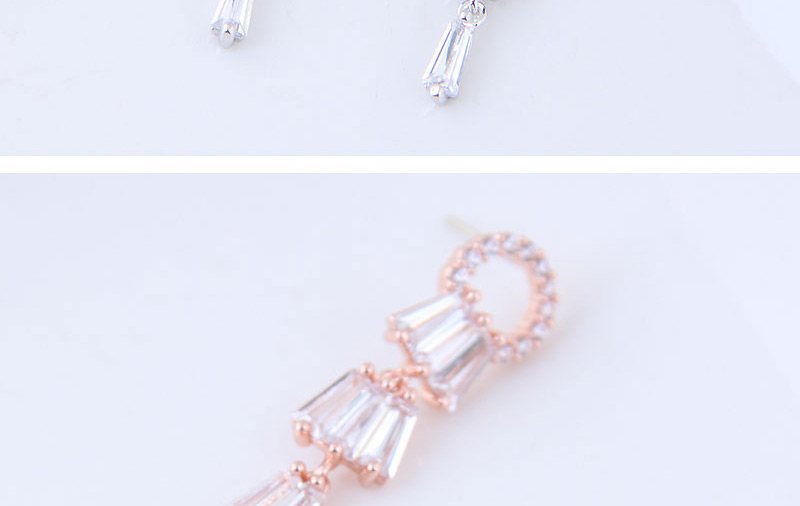 Fashion Rose Gold Tassel Decorated Necklace,Drop Earrings