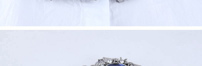 Elegant Black Oval Shape Decorated Brooch,Korean Brooches