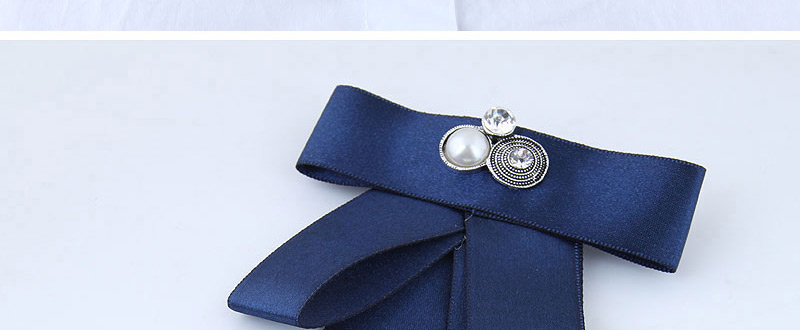 Elegant Blue Metal Round Shape Decorated Brooch,Korean Brooches