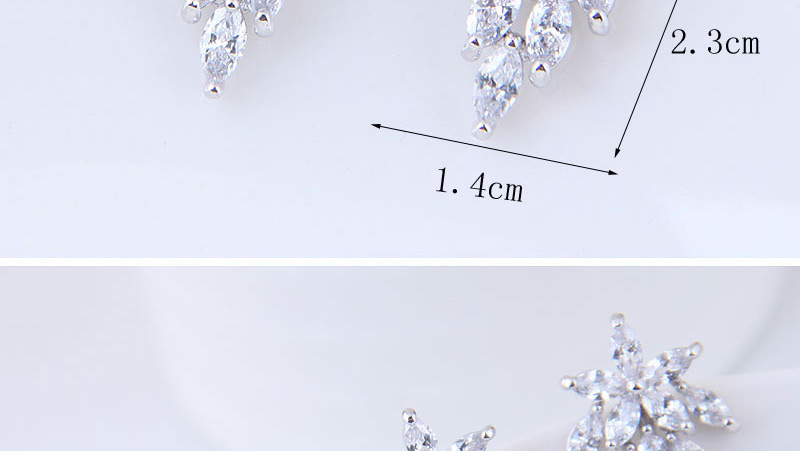 Fashion Silver Color Oval Shape Decorated Earrings,Stud Earrings