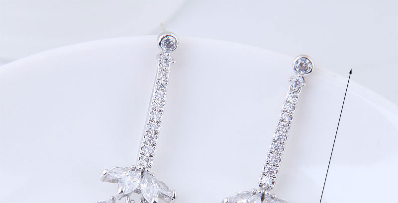 Fashion Silver Color Leaf Shape Decorated Earrings,Drop Earrings