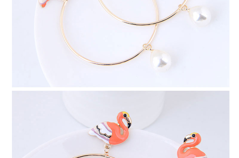 Fashion Orange Swan Shape Decortaed Earrings,Drop Earrings