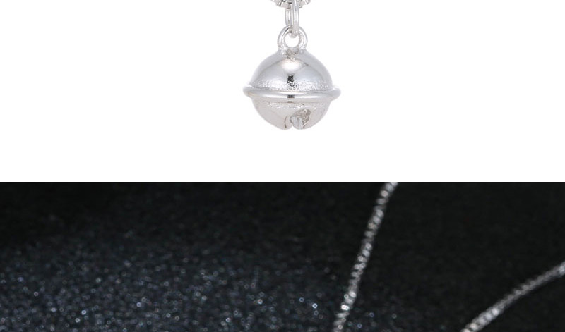 Elegant Silver Color Bells Shape Decorated Necklace,Pendants