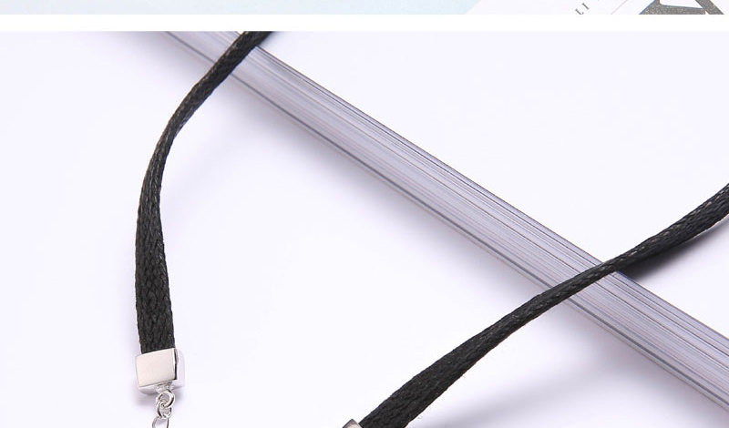 Elegant Black+silver Color Star Shape Decorated Choker,Pendants