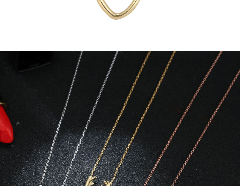 Elegant Gold Color Antlers Shape Decorated Necklace,Pendants