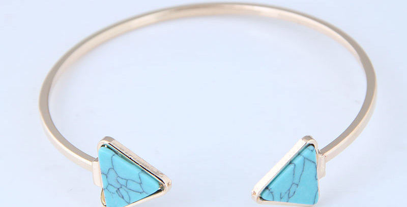 Fashion Blue Triangle Shape Decorated Bracelet,Fashion Bangles