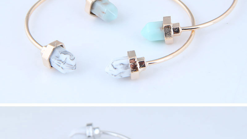 Fashion Blue+silver Color Pure Color Decorated Bracelet,Fashion Bangles
