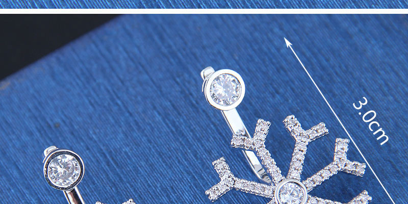Sweet Silver Color Snowflake Shape Design Simple Earrings,Stud Earrings