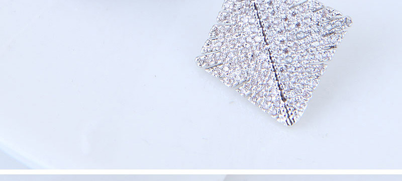 Sweet Silver Color Square Shape Design Pure Color Earrings,Stud Earrings