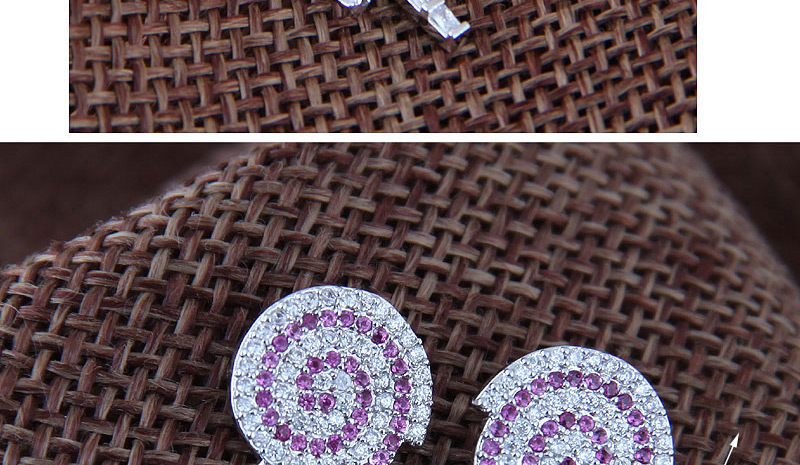 Sweet Pink+white Lollipop Shape Design Earrings,Drop Earrings
