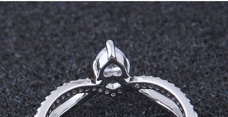 Fashion Silver Color Heart Shape Decorated Ring,Fashion Rings
