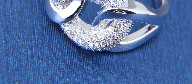 Fashion Silver Color Knot Shape Decorated Ring,Fashion Rings