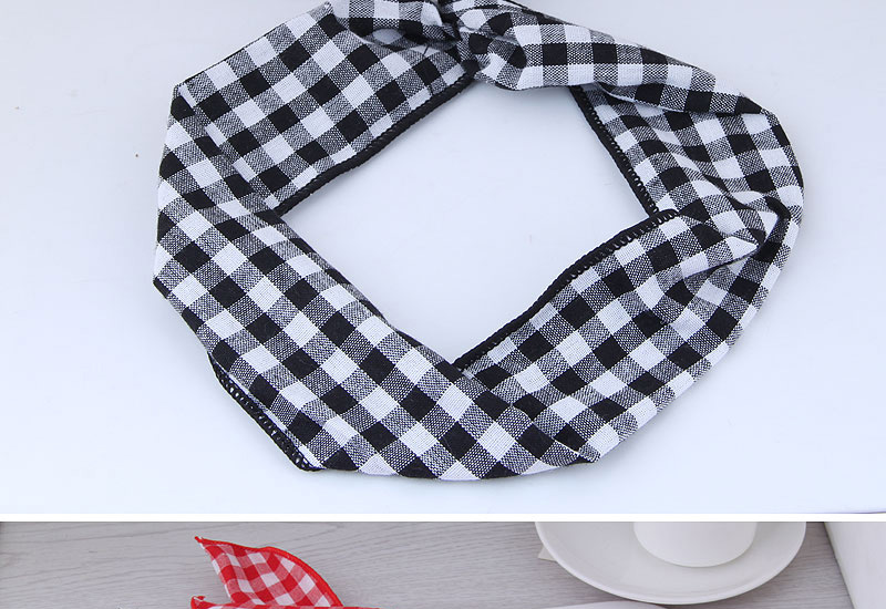 Fashion Red Square Shape Pattern Decorated Hair Band,Hair Ribbons