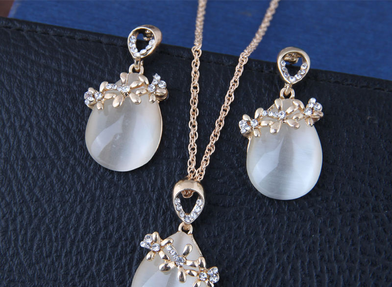 Fashion Gold Color Flower Shape Decorated Jewelry Sets,Jewelry Sets