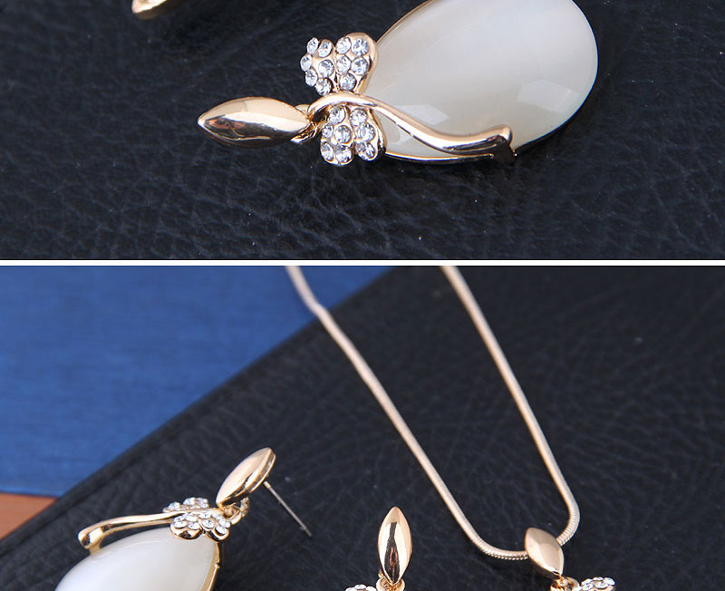 Fashion Silver Color Waterdrop Shape Decorated Jewelry Sets,Jewelry Sets