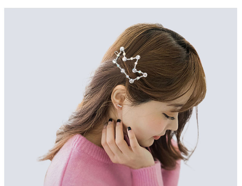 Fashion White Hollow Out Crown Decorated Hair Pin,Hairpins