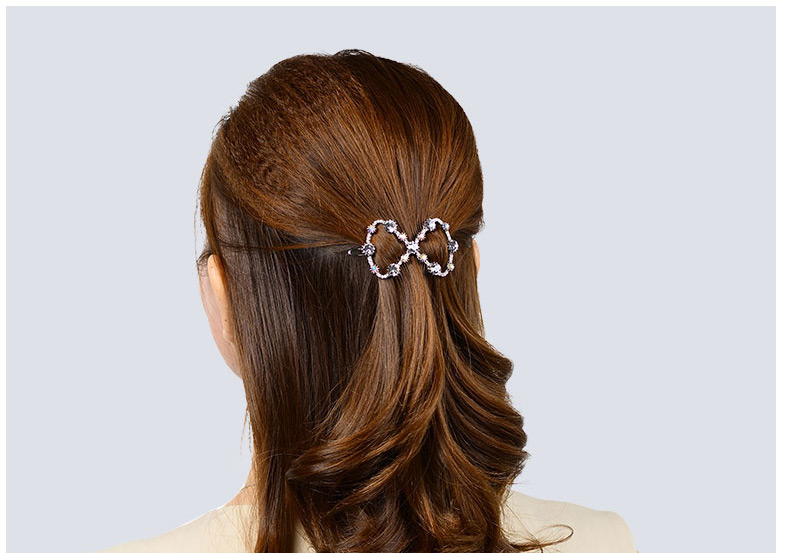 Fashion White Bowknot Shape Decorated Hair Pin,Hairpins