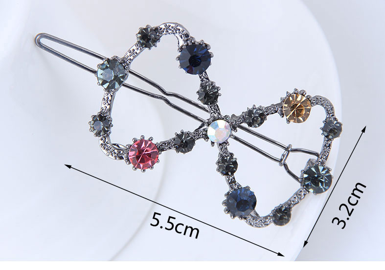 Fashion Gun Black Bowknot Shape Decorated Hair Pin,Hairpins