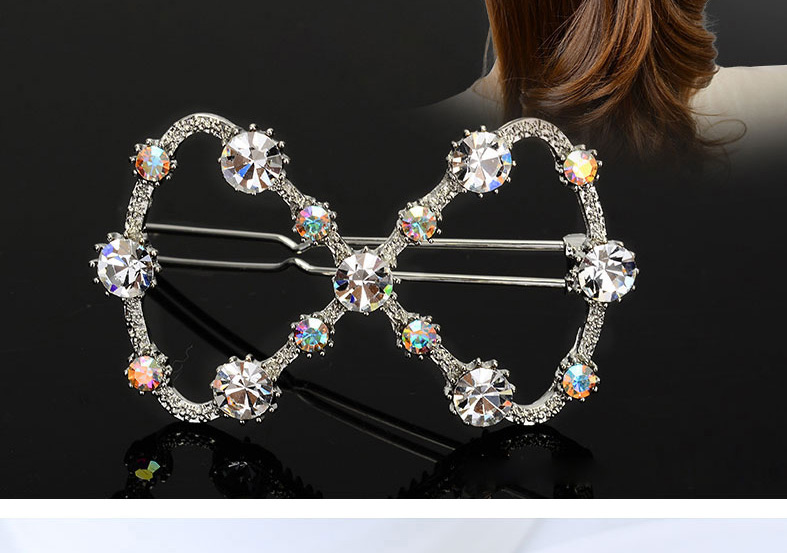 Fashion White Bowknot Shape Decorated Hair Pin,Hairpins