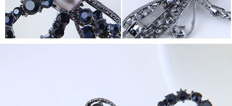 Fashion Black Flower Shape Decorated Hair Pin,Hairpins