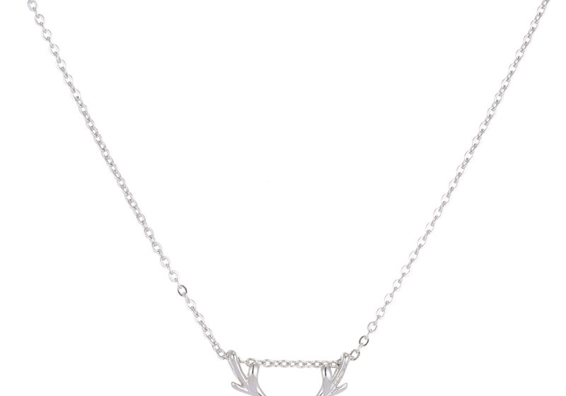 Fashion Silver Color Deer Shape Decorated Necklace,Pendants
