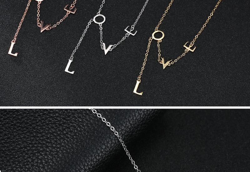 Fashion Gold Color Letter Shape Decorated Necklace,Multi Strand Necklaces