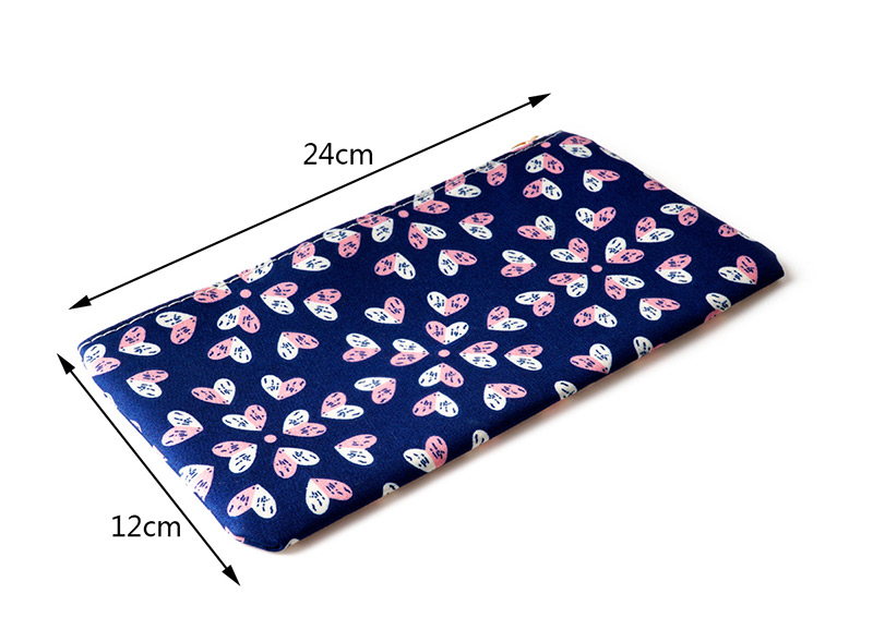Fashion Sapphire Blue Flower Pattern Decorated Cosmetic Bag,Home storage