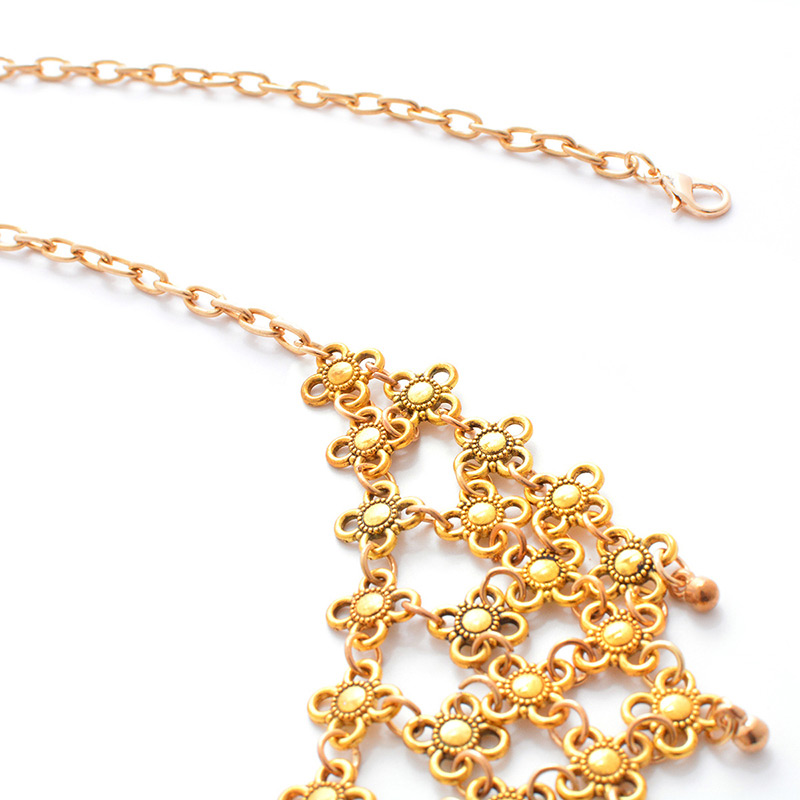 Fashion Gold Color Flower Shape Decorated Body Chain,Body Piercing Jewelry