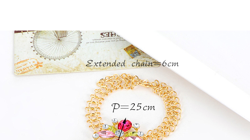 Fashion Yellow+plum Red Water Drop Shape Decorated Anklet,Fashion Anklets