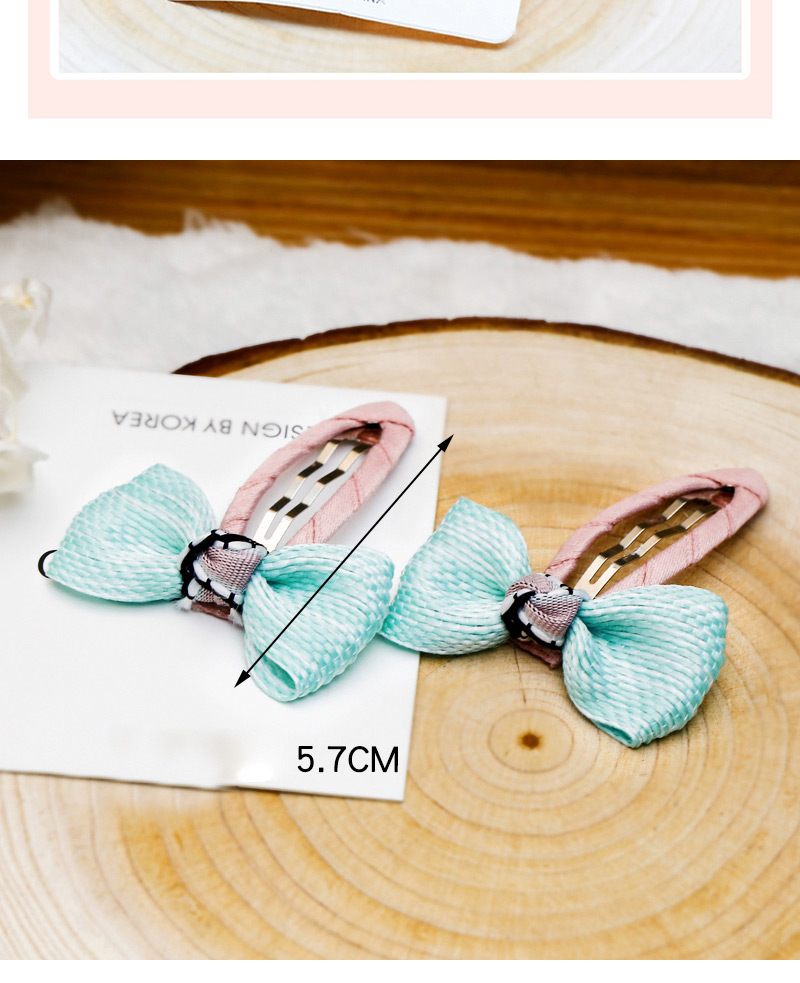 Fashion Gray Bowknot Shape Decorated Hair Clip (2 Pcs),Kids Accessories