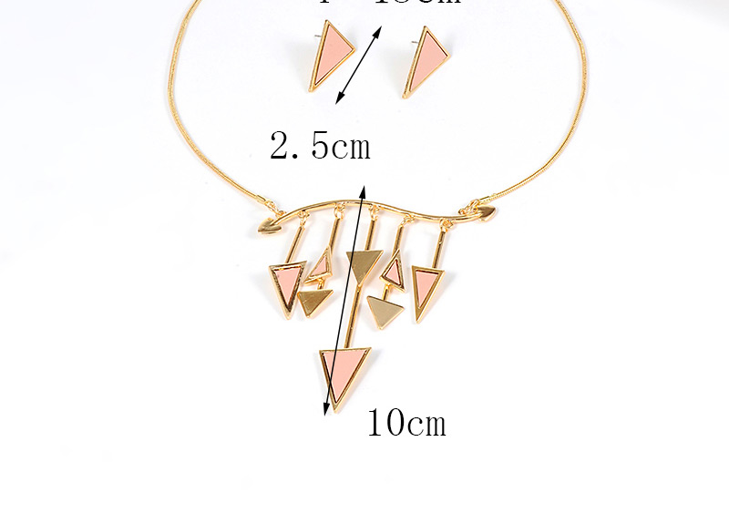 Fashion Multi-color Triangle Shape Design Jewelry Sets,Jewelry Sets