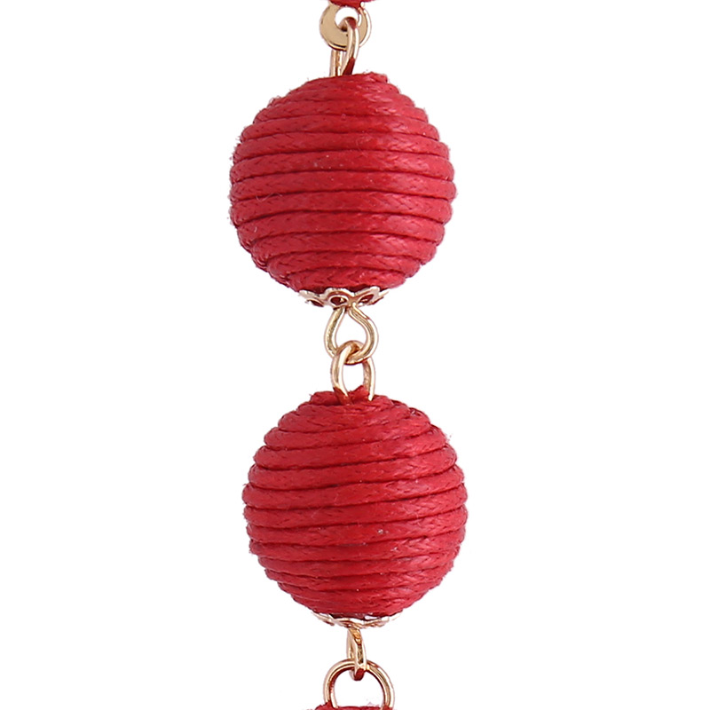 Fashion Red Ball Shape Decorated Earrings,Drop Earrings