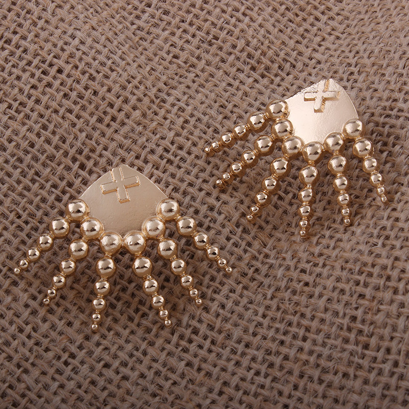 Fashion Antique Gold Pure Color Decorated Earrings,Stud Earrings