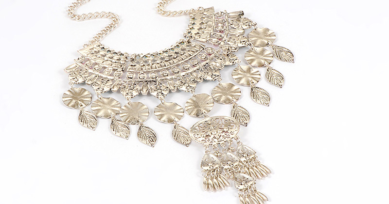 Fashion Multi-color Leaf Shape Decorated Necklace,Jewelry Sets