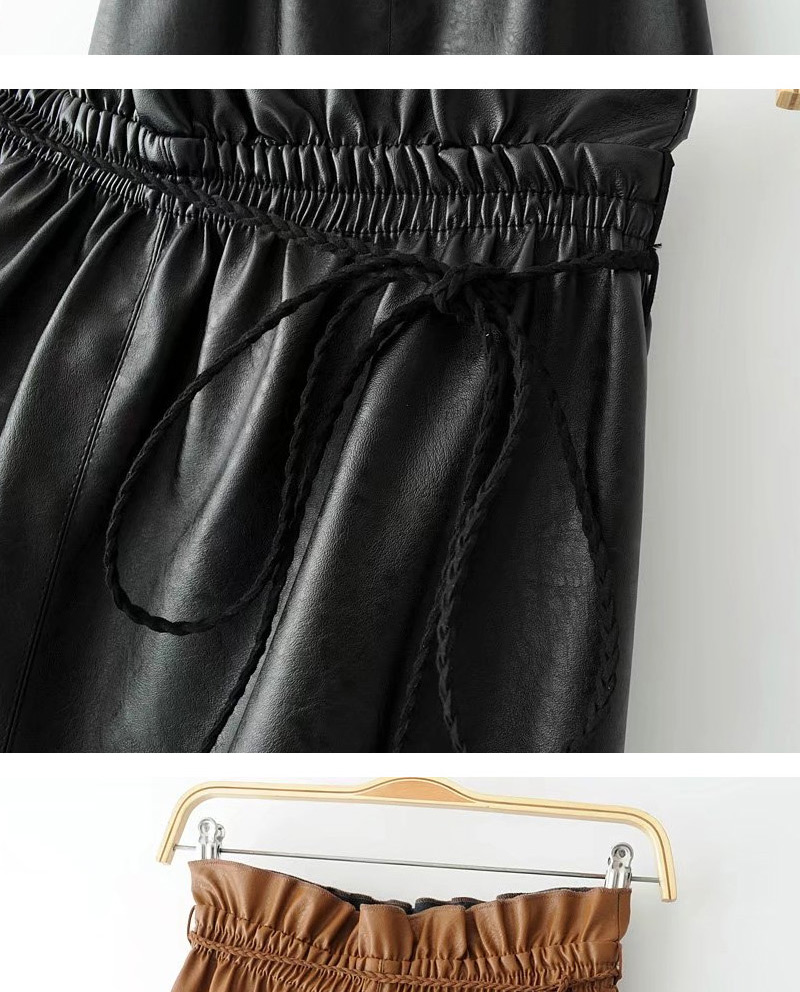 Fashion Black Pure Color Decorated A Shape Pendulum Skirt,Skirts