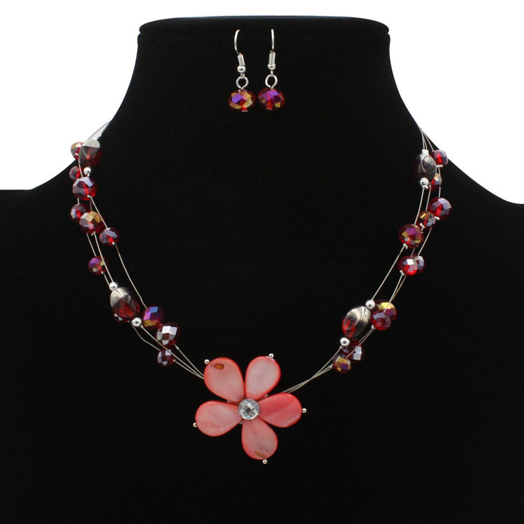 Fashion Green Flower Decorated Multi-layer Jewelry Sets,Jewelry Sets