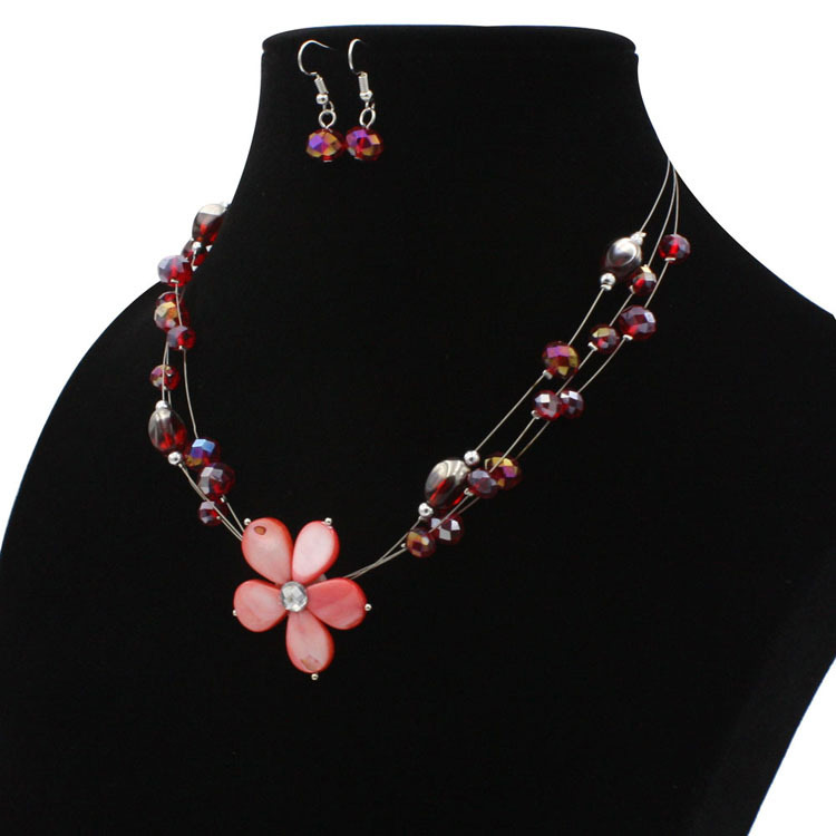 Fashion Black Flower Decorated Multi-layer Jewelry Sets,Jewelry Sets