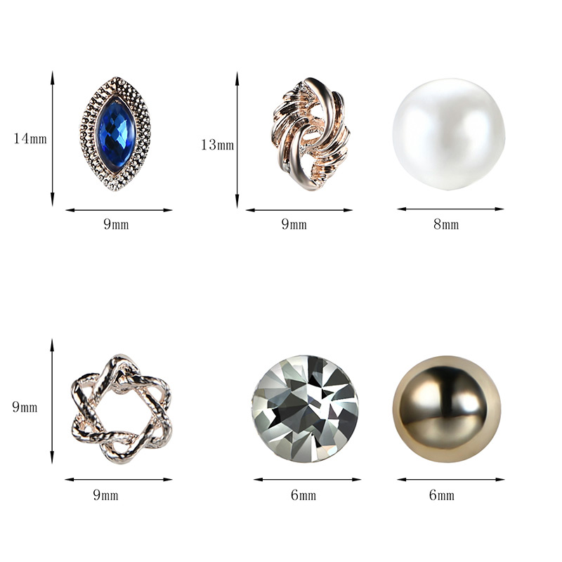 Fashion Rose Gold Geometric Shape Decorated Earrings Sets,Earrings set