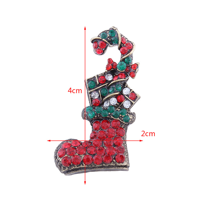 Lovely Red Christmas Socks Decorated Brooch,Korean Brooches