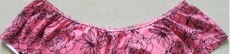 Sexy Multi-color Flower Pattern Decorated Split Bikini,Swimwear Sets