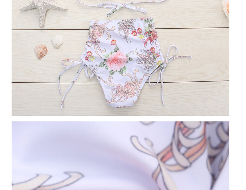 Sexy Multi-color Flower Pattern Decorated Bandage Design Bikini,Bikini Sets