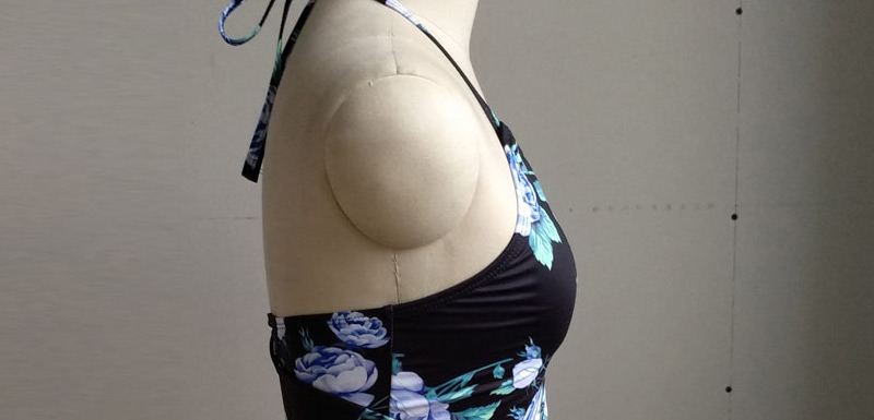 Sexy Multi-color Flower Pattern Decorated Off-the-shoulder Bikini,Bikini Sets