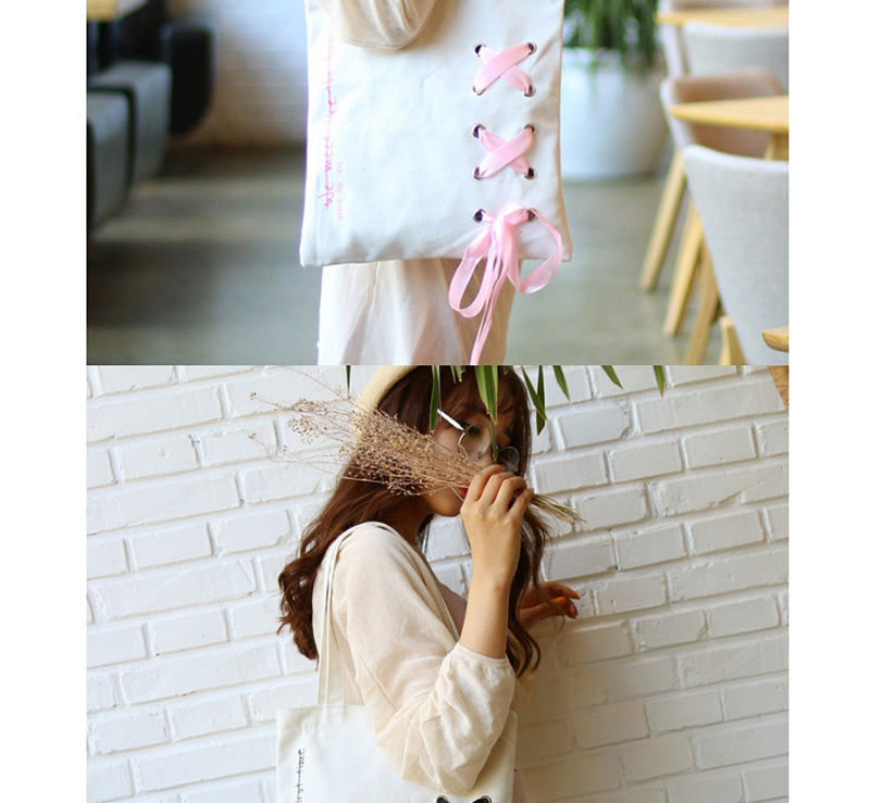 Fashion Pink Bowknot Decorated Square Shape Shoulder Bag,Messenger bags