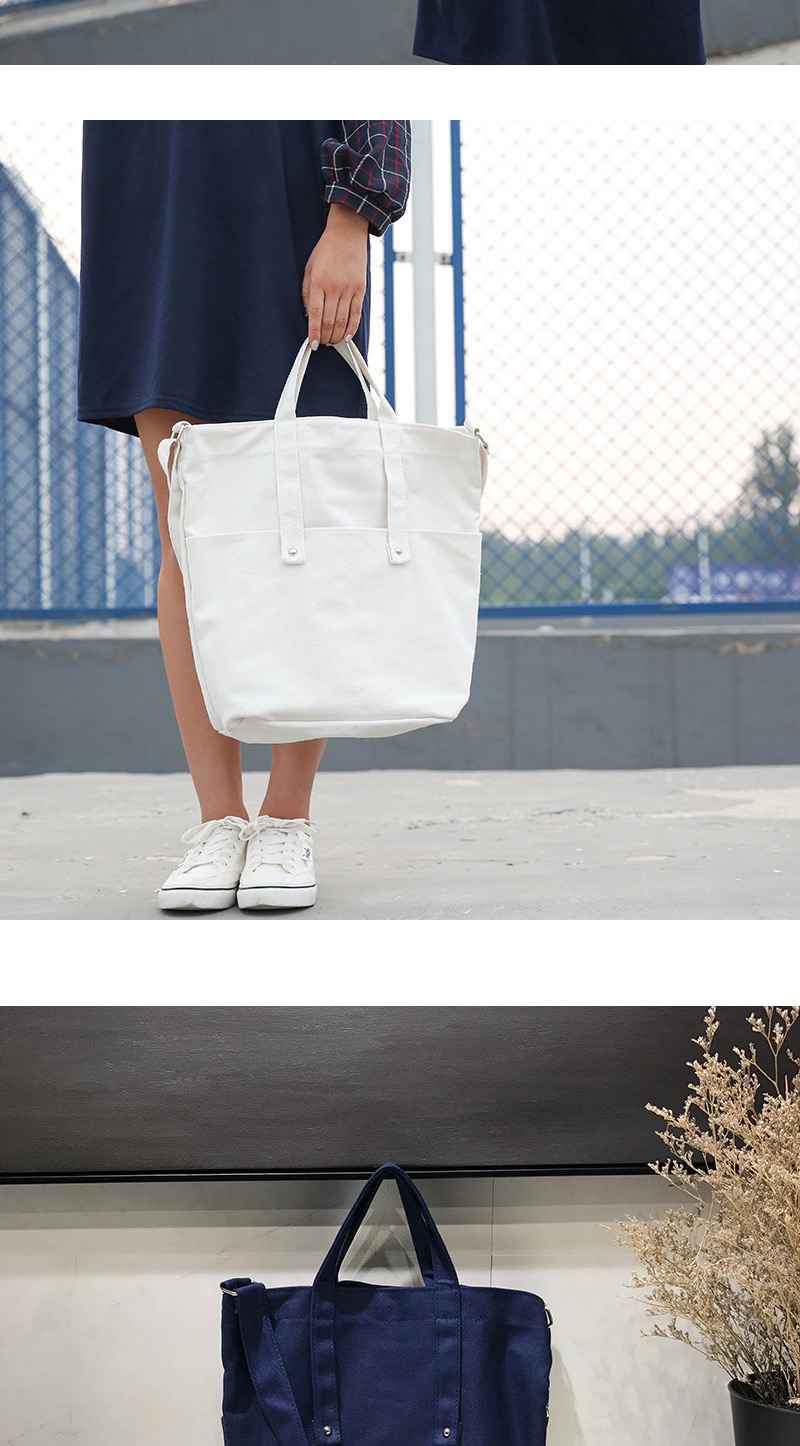 Fashion White Pure Color Decorated Environmental Shoulder Bag,Messenger bags