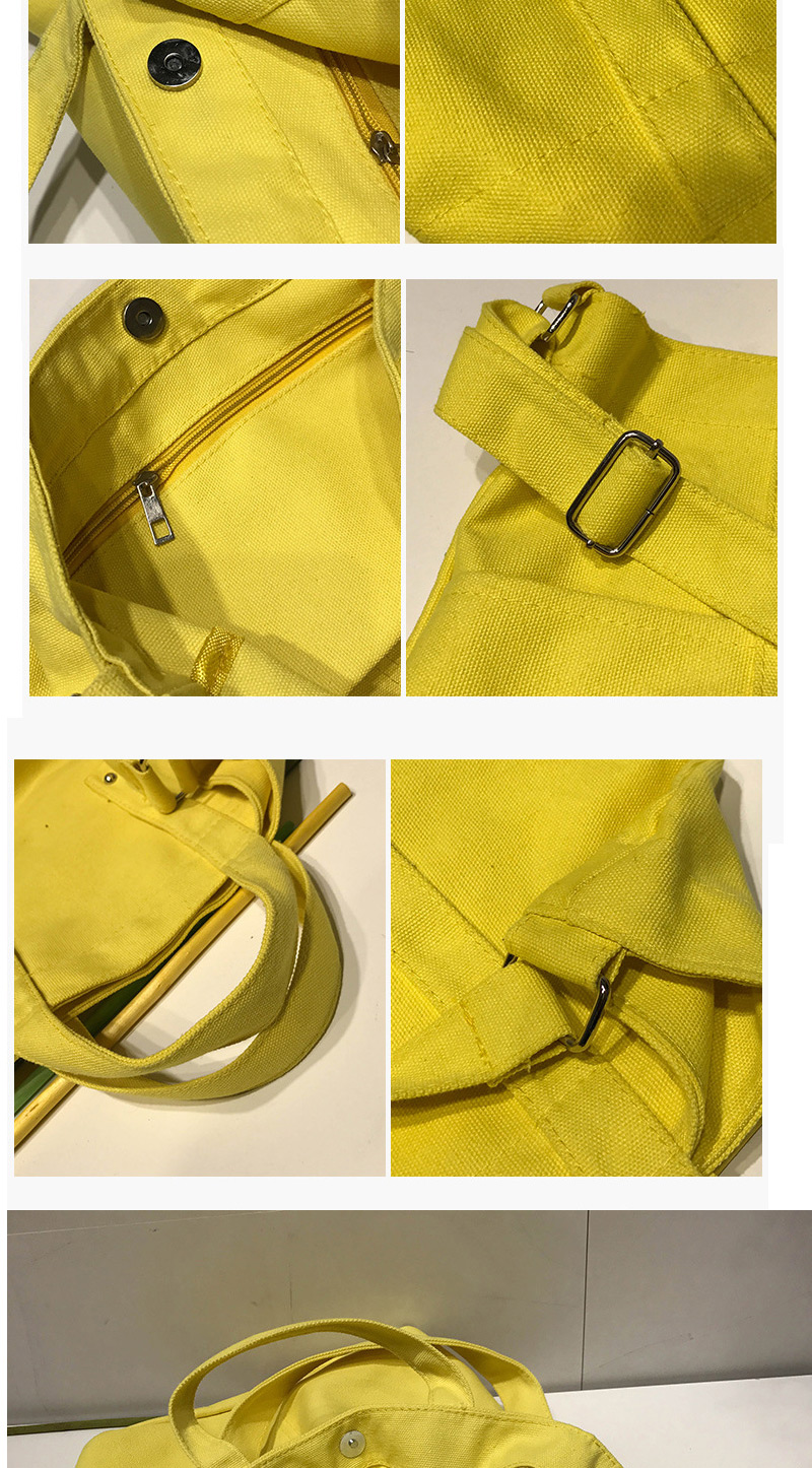 Fashion Yellow Pure Color Decorated Environmental Shoulder Bag,Messenger bags