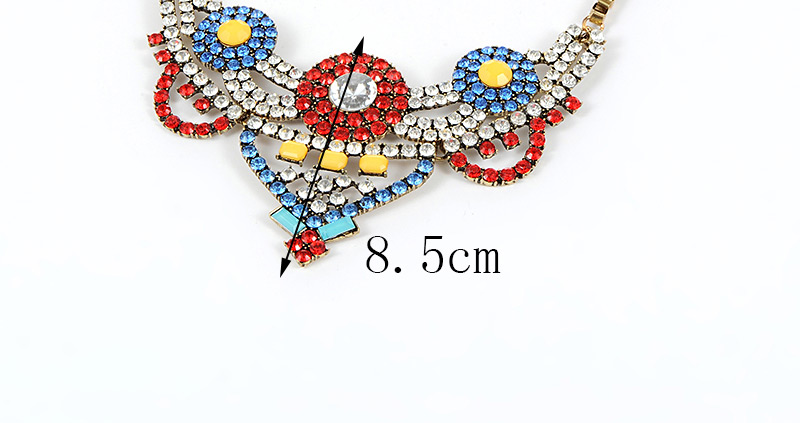 Fashion Multi-color Round Shape Decorated Necklace,Bib Necklaces