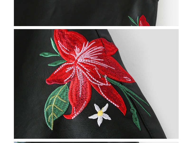 Sexy Black Embroidery Decorated Skirt,Skirts